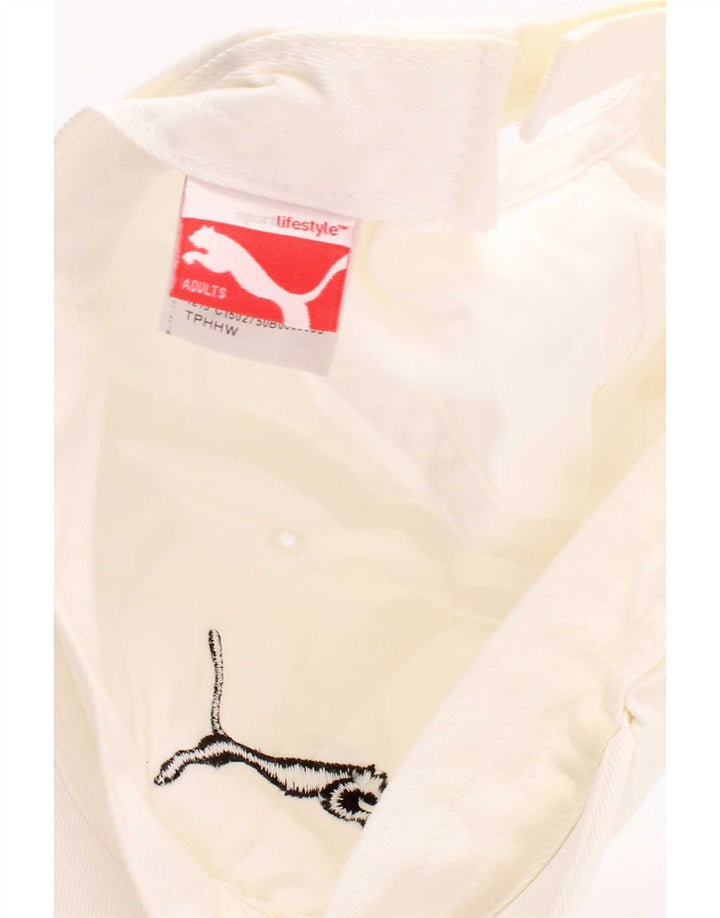 Şapcă de baseball cu grafică Puma pentru bărbaţi, mărime, albă
