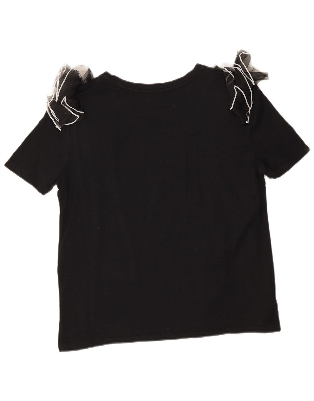 Bluză pentru femei Zara UK 10 mic bumbac negru