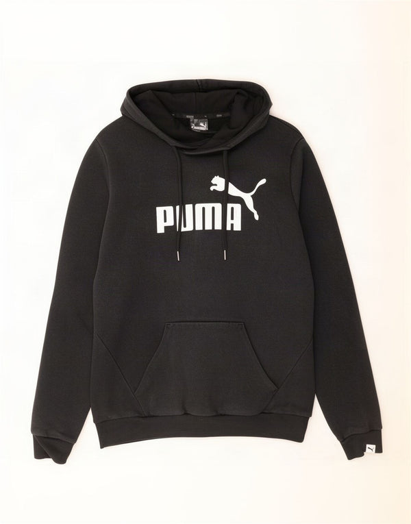 Pulover pentru femei Puma Graphic Hoodie UK 12 Medium Black Bumbac