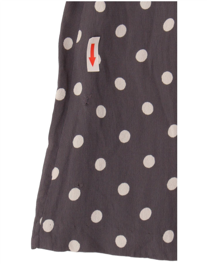 Rochie de ceai pentru femei Monsoon UK 12 Viscoză cu buline gri medii