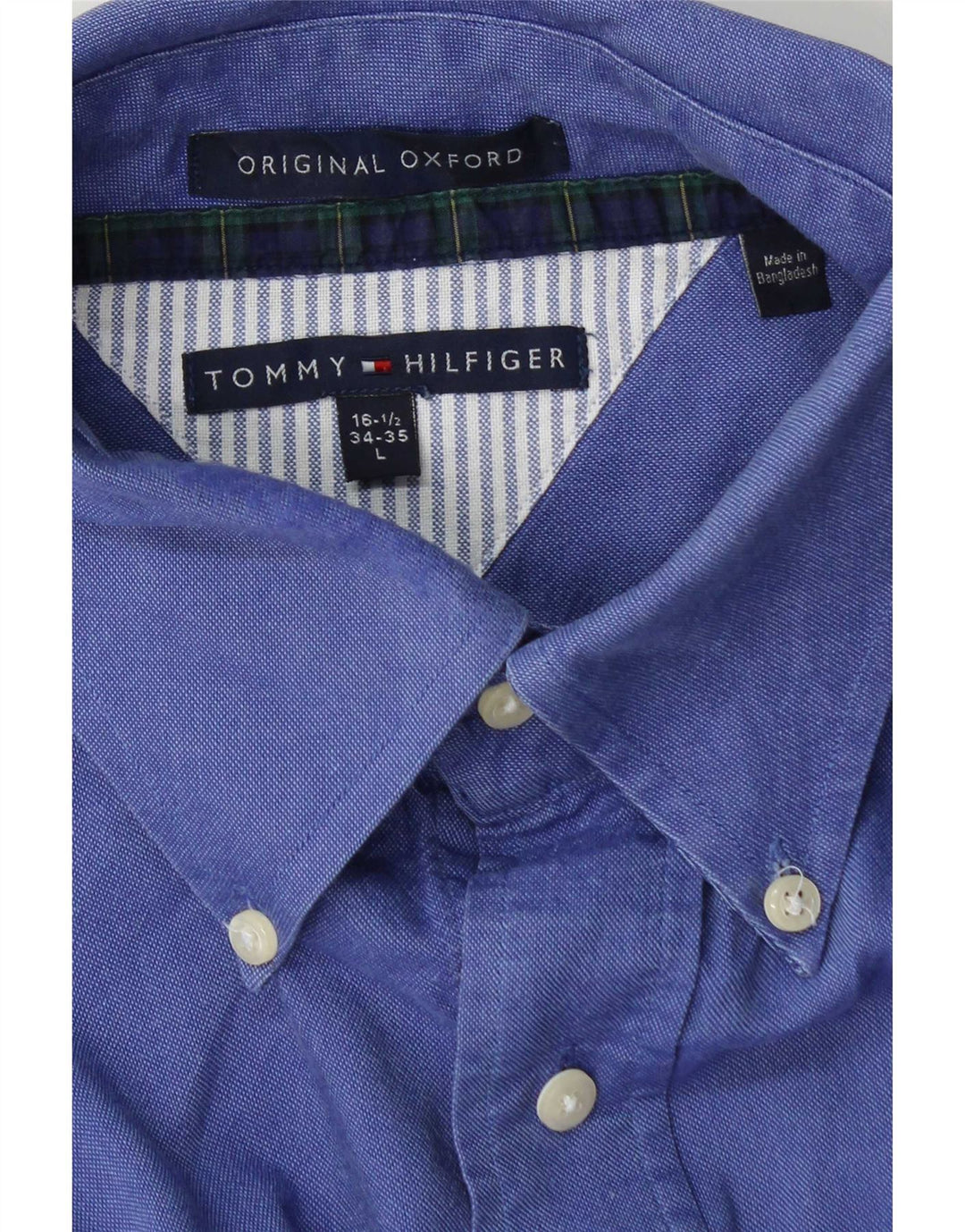 Cămașă pentru bărbați Tommy Hilfiger Mărimea 16 1/2 Mare Albastru