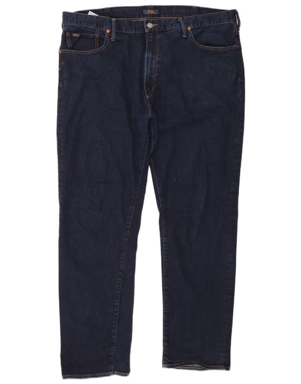 Blugi drepti Polo Ralph Lauren pentru bărbați Hampton, cu tăiere relaxată, W42 L29, bleumarin