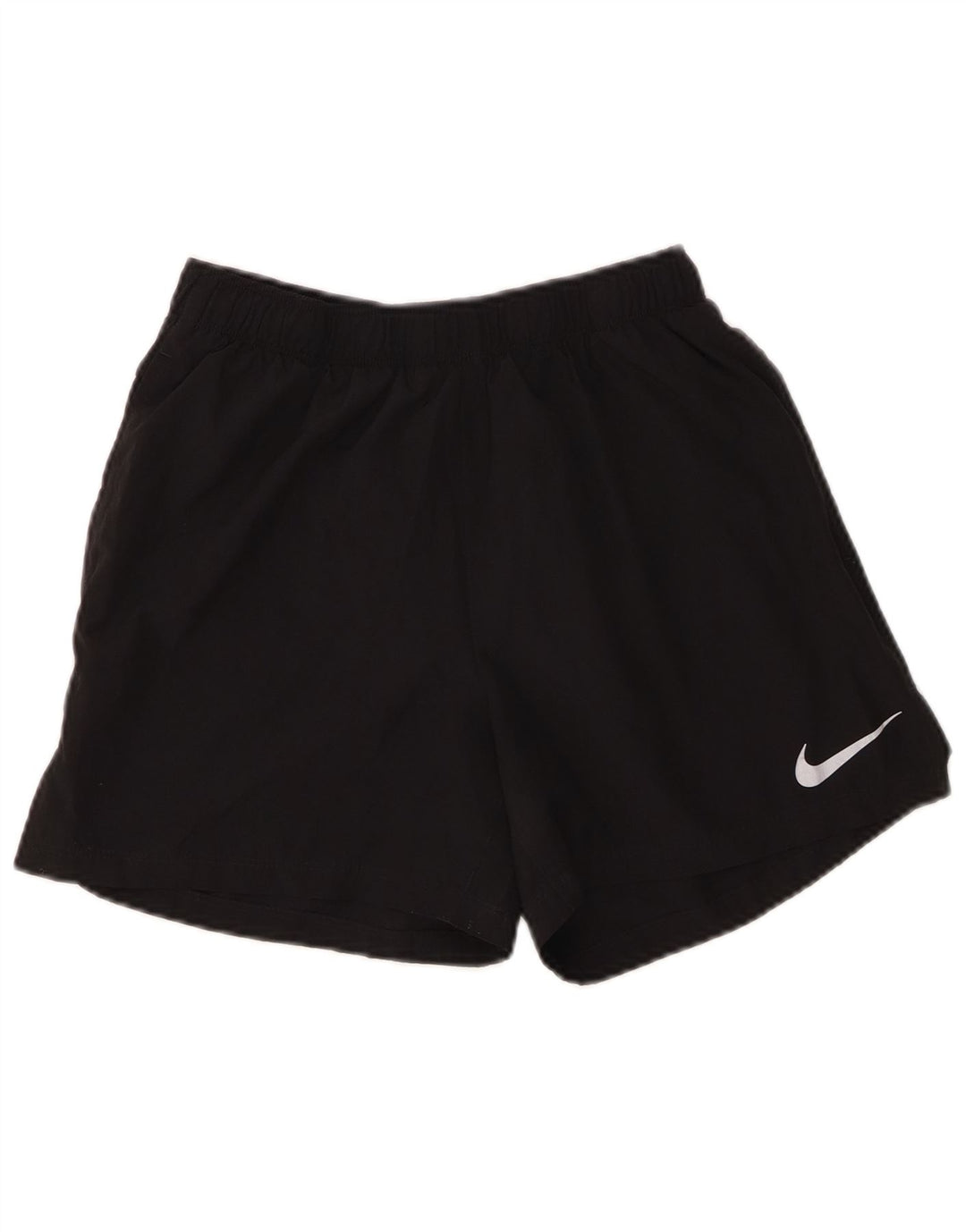 Pantaloni scurți sport Nike Dri Fit pentru femei, poliester mediu negru