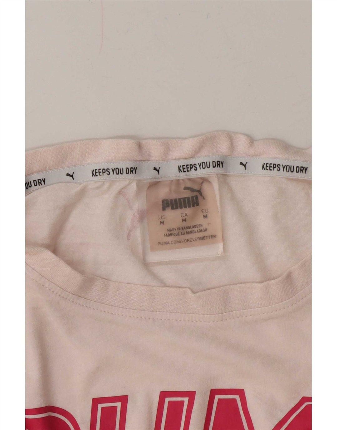 Tricou cu grafic Puma pentru femei Top UK 14 Medium Pink