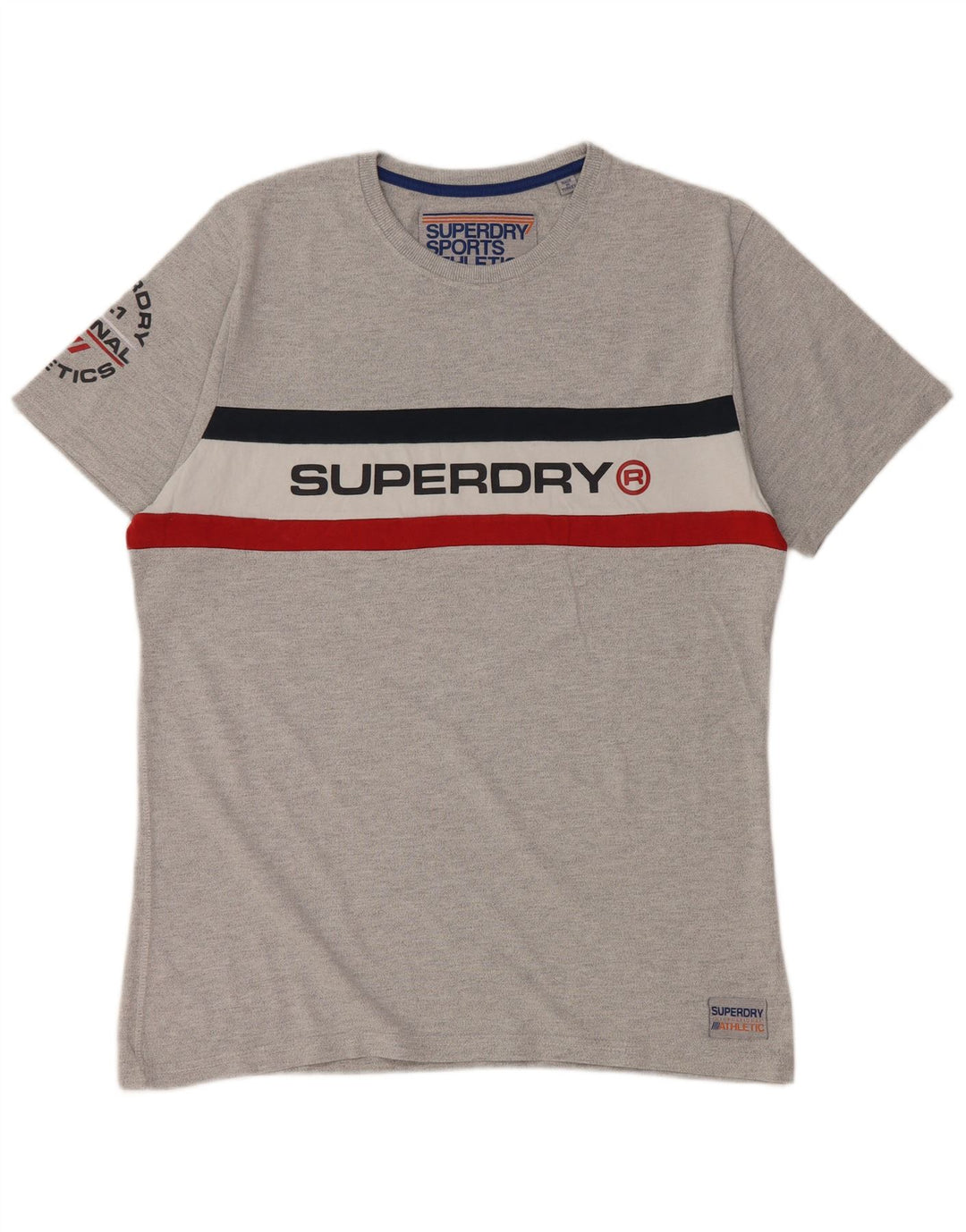 Tricou grafic pentru femei SUPERDRY Top 2XL gri Colorblock