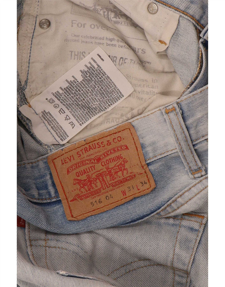 Blugi drepti pentru bărbați Levi's 516 W31 L31 Bumbac albastru
