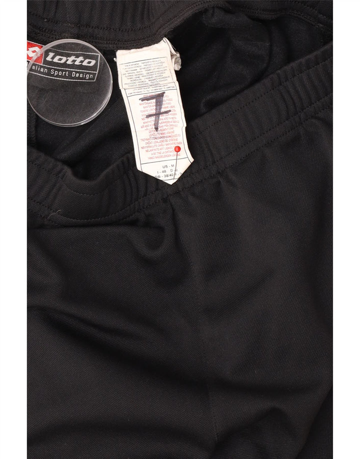 Pantaloni scurți sport grafic LOTTO pentru bărbați UK 38/40 Poliester mediu negru