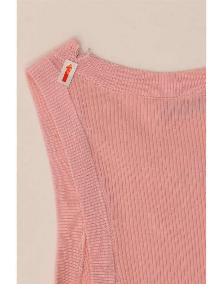 Zara Womens Vest Top UK 12 Medium Pink