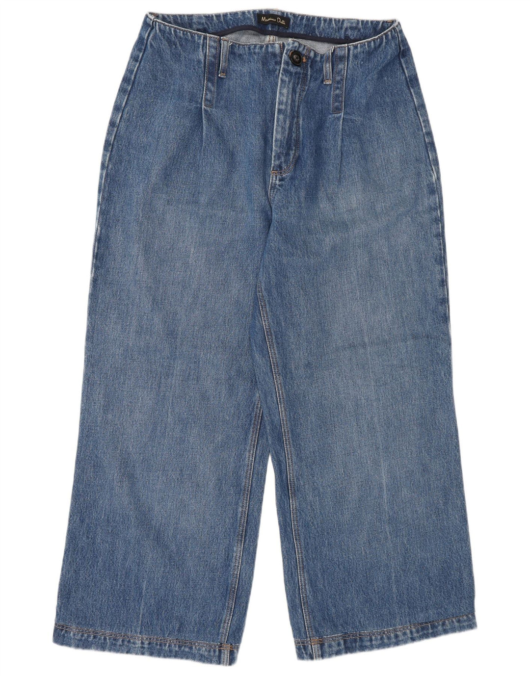 Blugi Massimo Dutti pentru femei cu picioare largi W30 L26 albastru