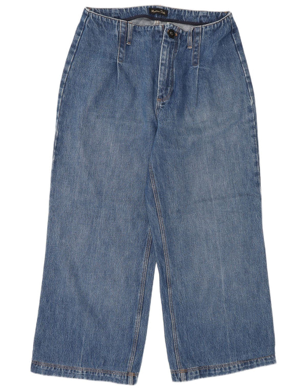 Blugi Massimo Dutti pentru femei cu picioare largi W30 L26 albastru