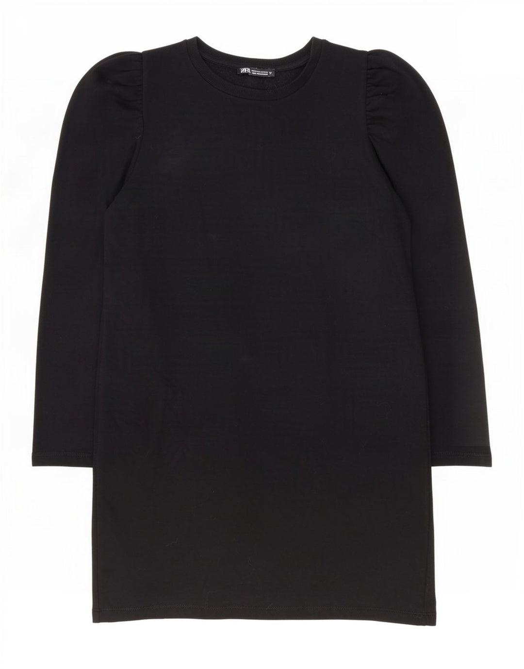 Rochie schimbătoare cu mânecă lungă pentru femei Zara UK 14 Bumbac mediu negru