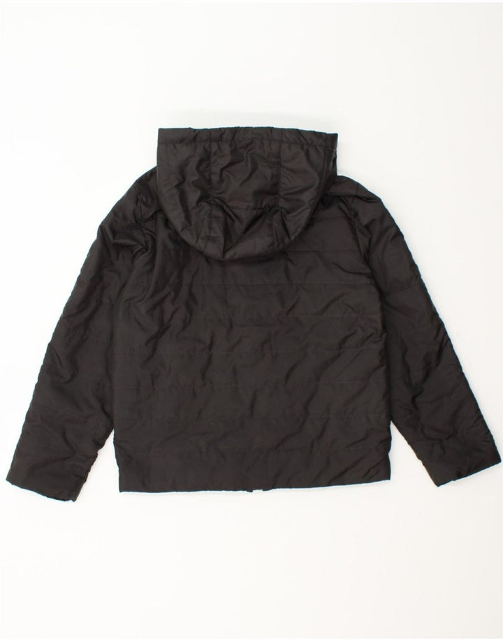MICHAEL KORS Boys Hooded Padded Jacket 10-11 Years Black Polyester Vintage Michael Kors and Second-Hand Michael Kors from Messina Hembry 