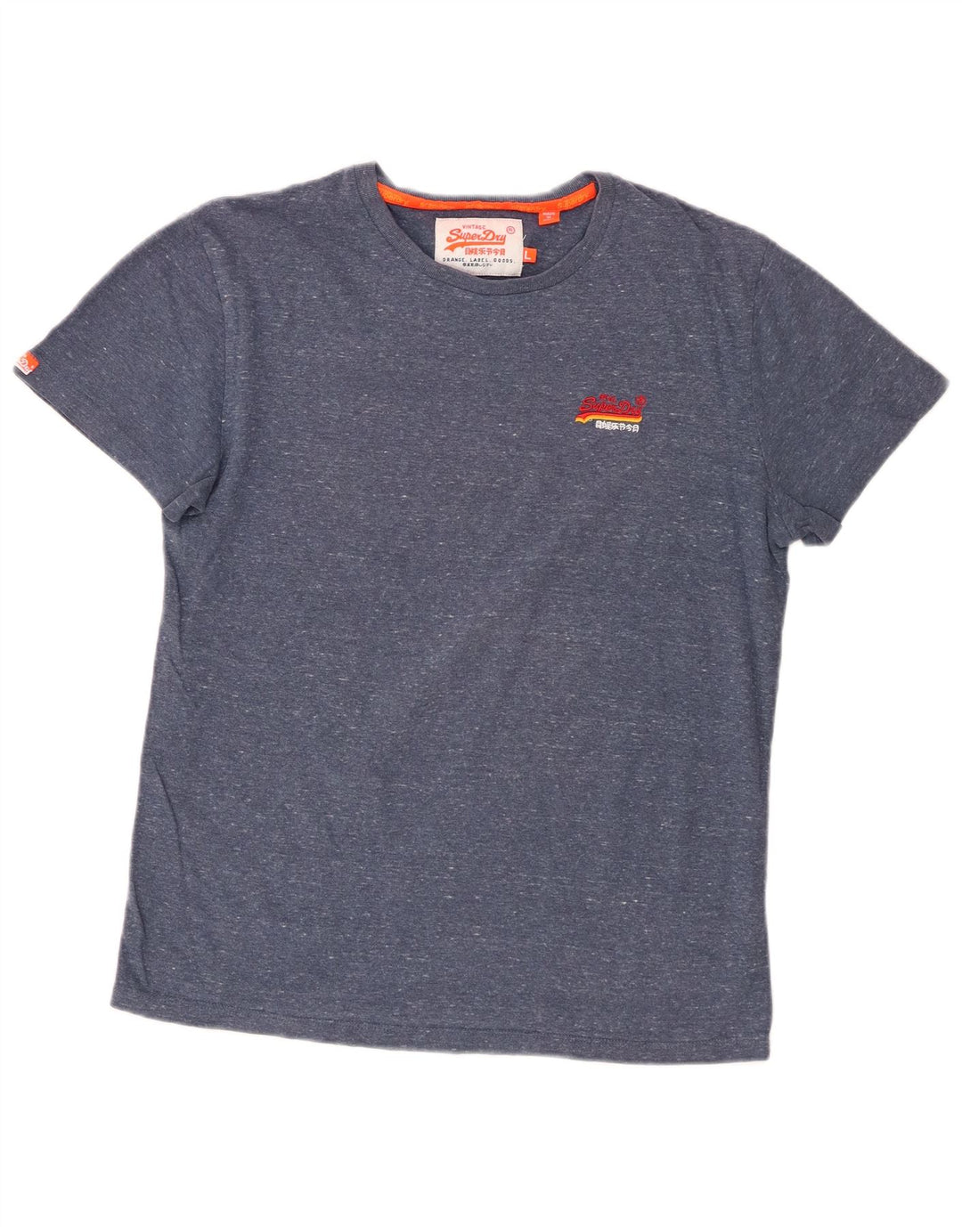 Tricou Superdry pentru bărbați Top mare din bumbac cu pete albastre