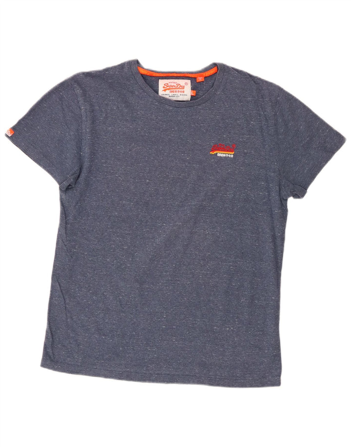 Tricou Superdry pentru bărbați Top mare din bumbac cu pete albastre