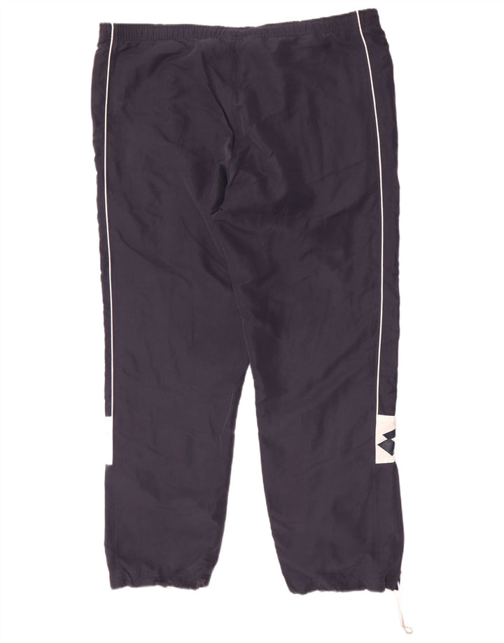 Pantaloni de trening grafic pentru bărbați Lotto 2XL, poliester color-bloc, albastru bleumarin