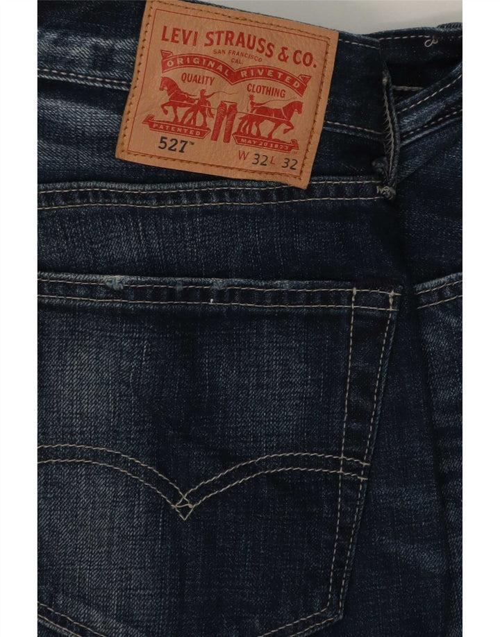 Blugi pentru bărbați Levi's 527 Bootcut W32 L32 Bumbac bleumarin