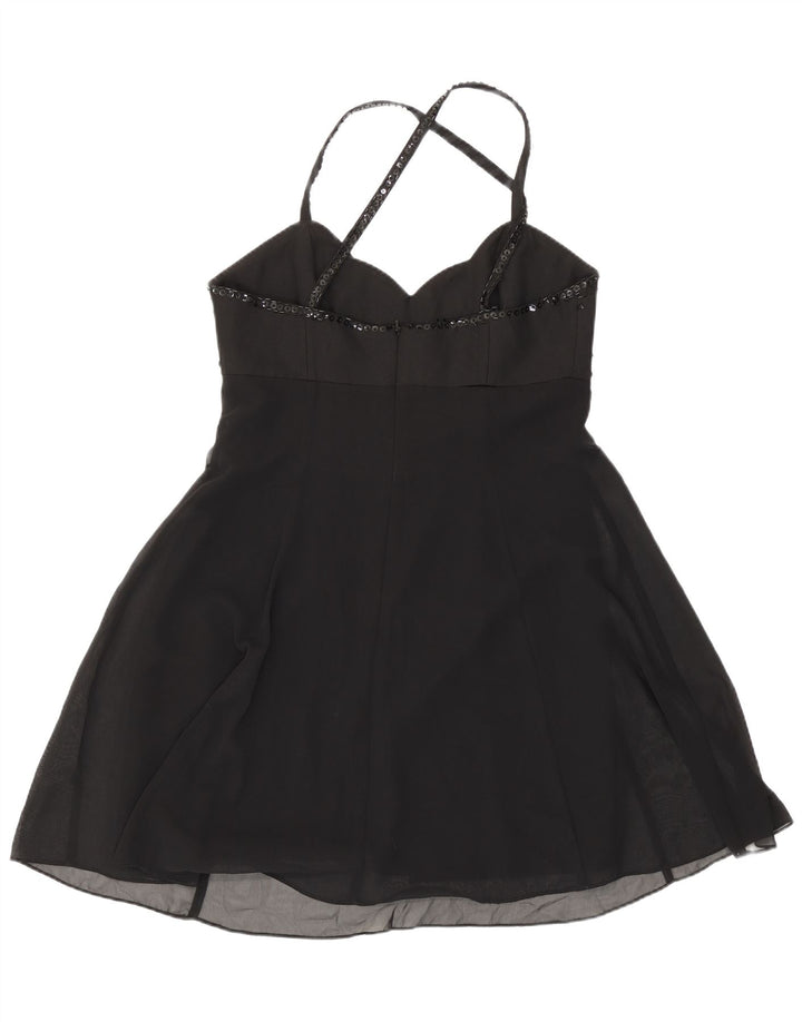 Rochie mini pentru femei Charlotte Halton UK 12 Poliester negru mediu