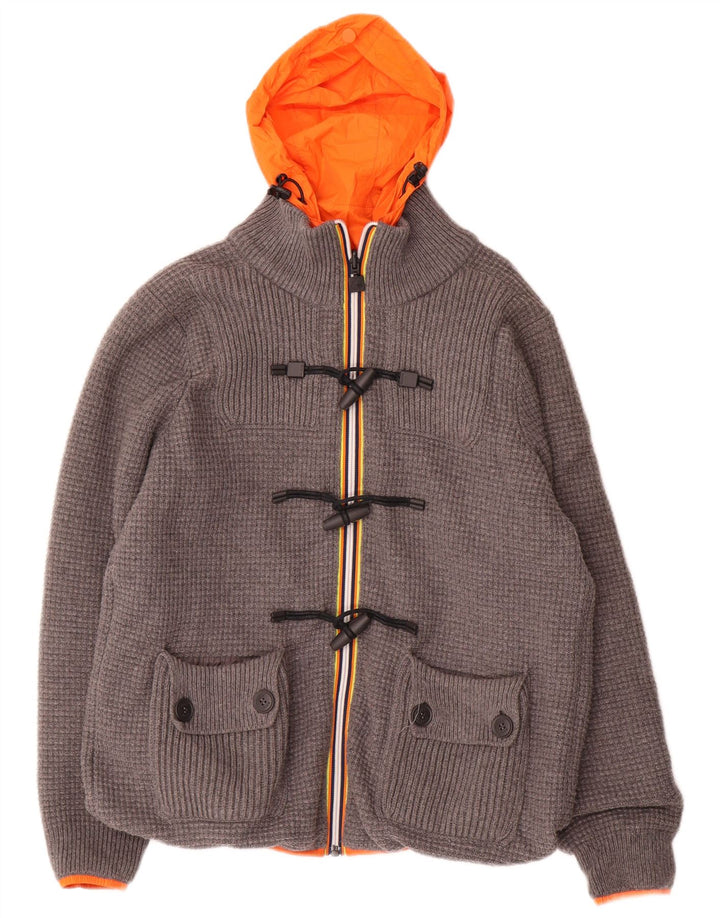 Jachetă reversibilă cu glugă pentru bărbați K-WAY UK 36 Poliamidă gri mică