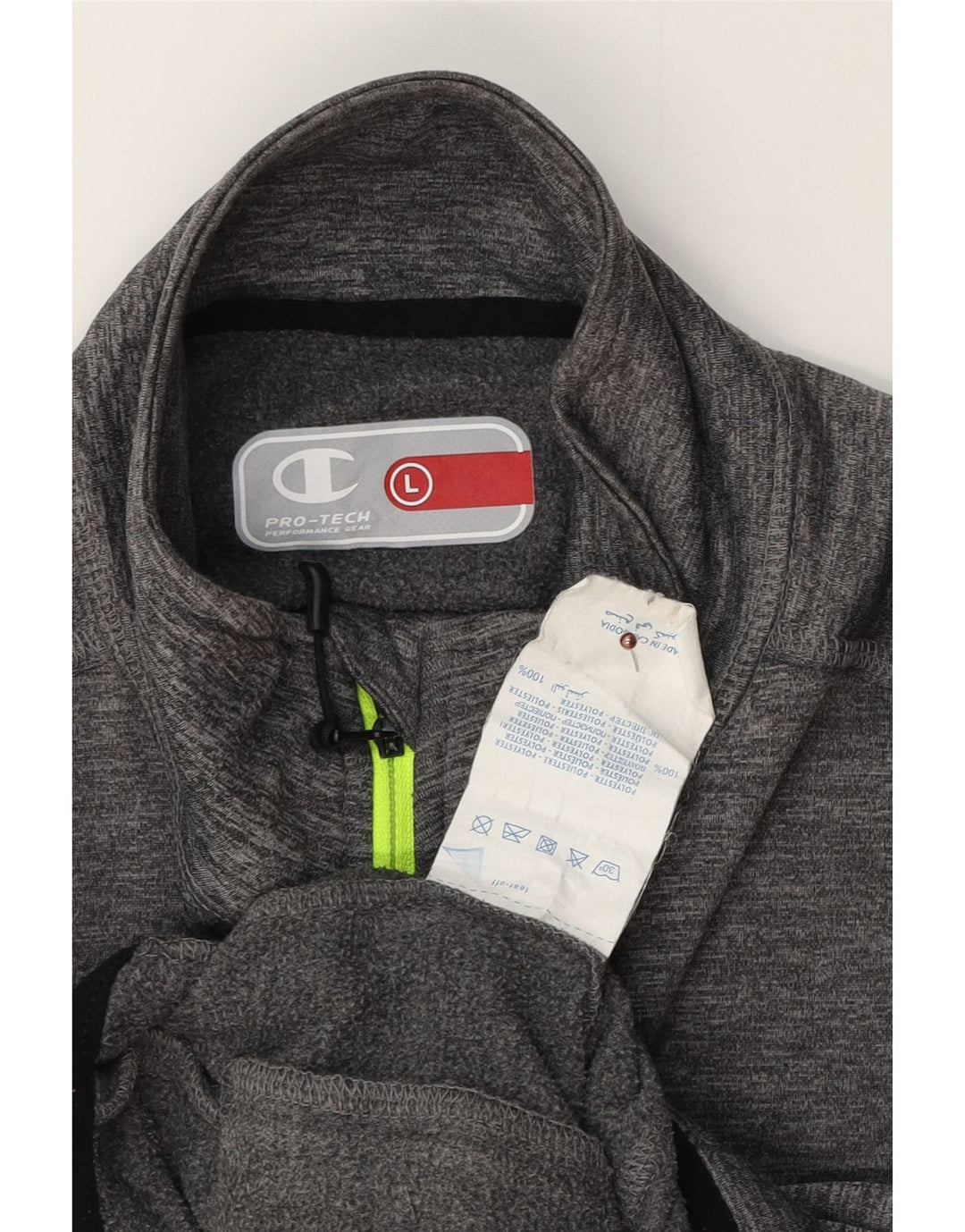 Jachetă de top pentru trening pentru bărbați Champion, mare, gri poliester cu pături