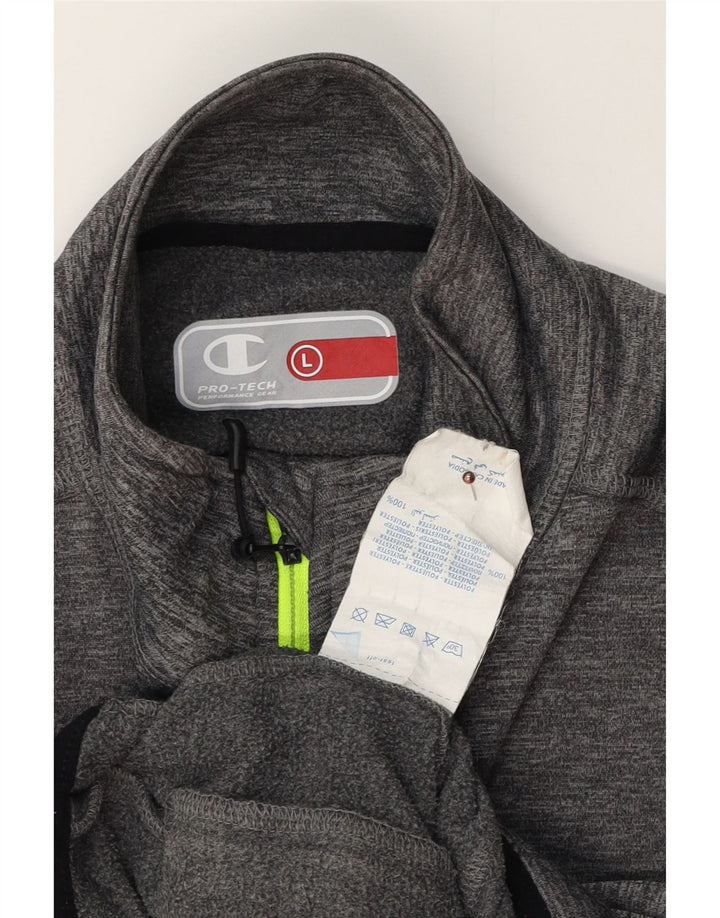 Jachetă de top pentru trening pentru bărbați Champion, mare, gri poliester cu pături