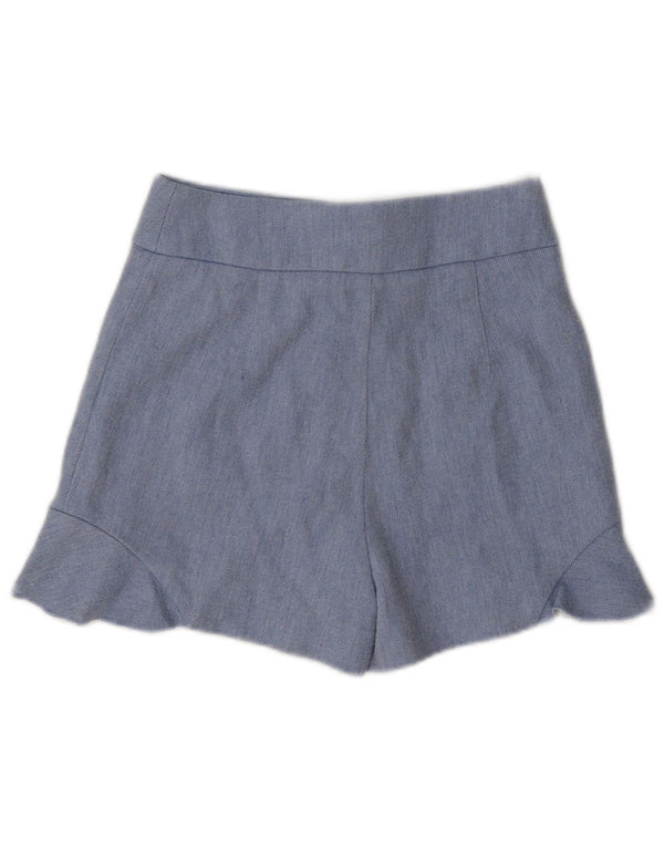 Pantaloni scurți casual pentru femei cu talie înaltă Zara XS W24 Bumbac albastru