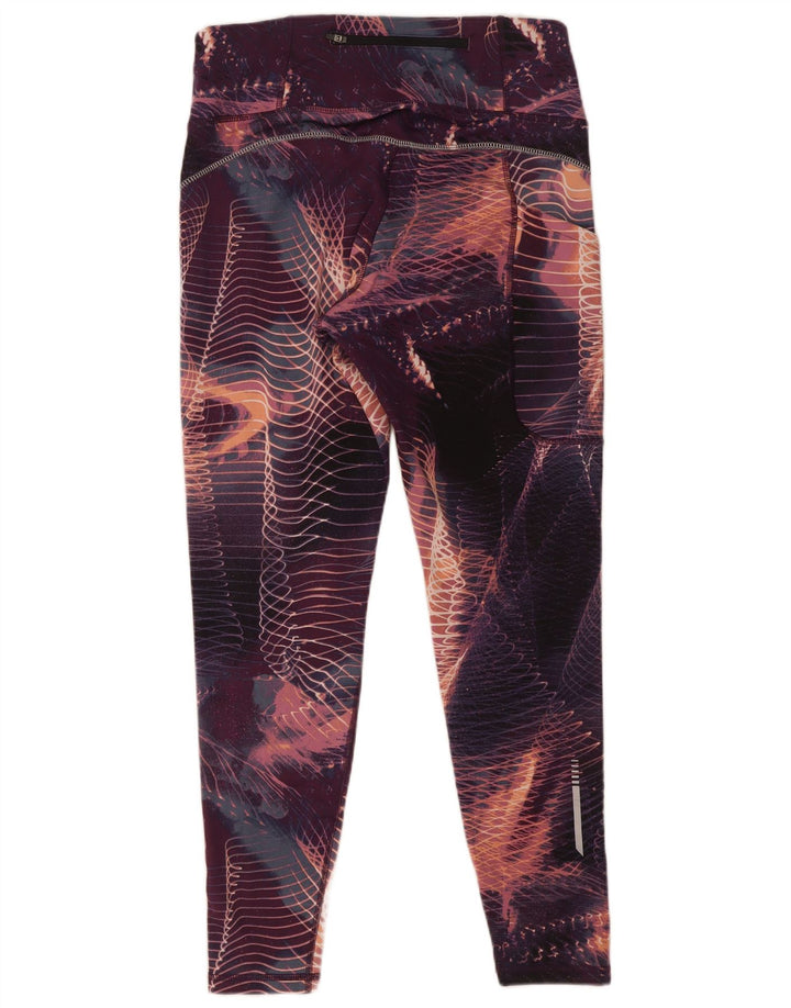 Leggings Crop pentru femei Crivit UK 12/14 Medium Purple Geometric