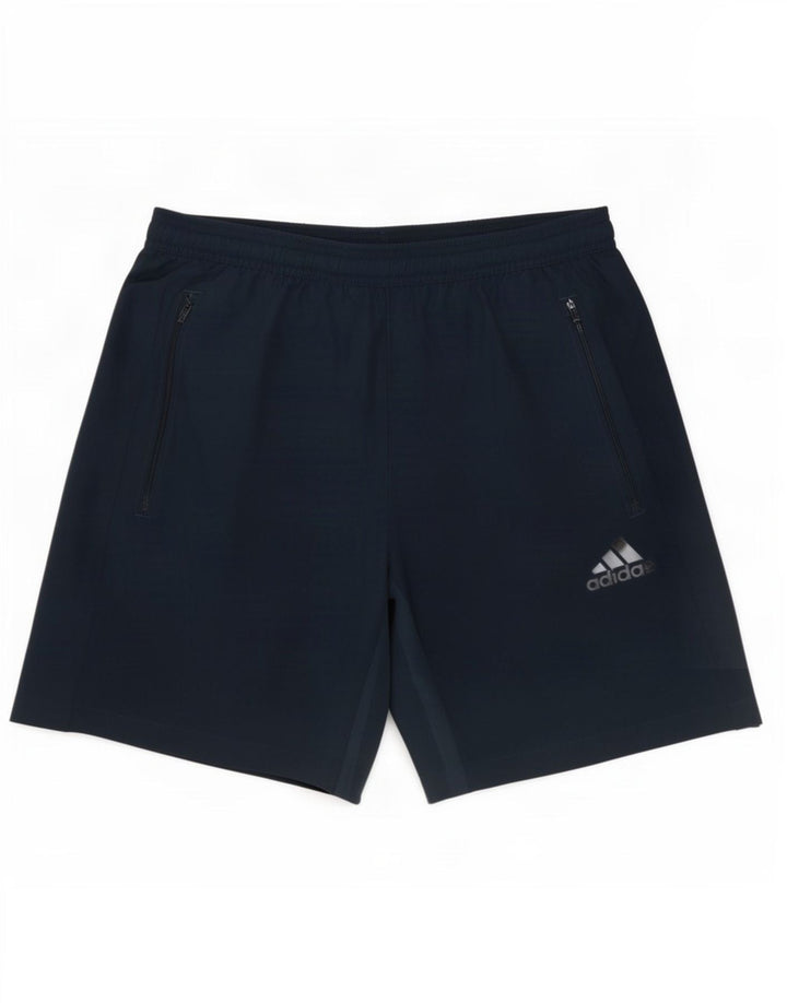 Pantaloni scurți de sport Adidas Aeroready pentru bărbați, poliester mediu albastru
