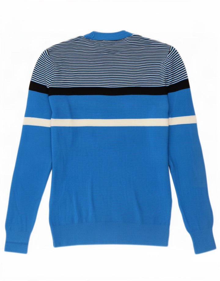 Pulover Diesel pentru bărbați, cu gât crew, mic, albastru, bumbac color bloc
