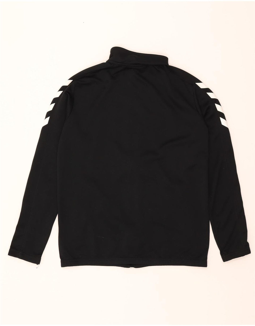 HUMMEL Mens Graphic Tracksuit Top Jacket Medium Black Vintage Hummel and Second-Hand Hummel from Messina Hembry 