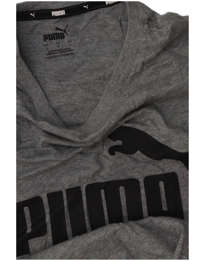 Tricou grafic Puma pentru bărbați Top mare gri