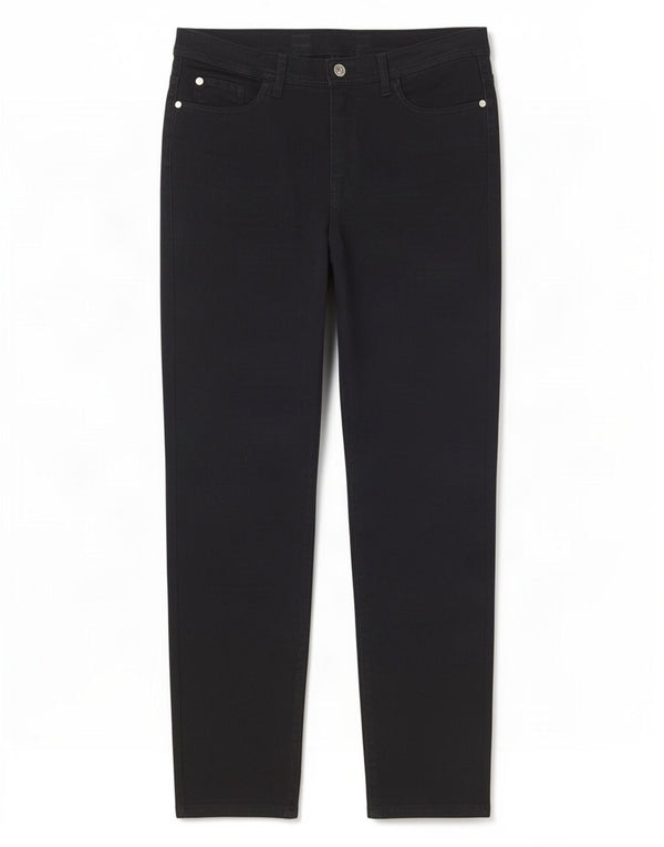 Trussardi Pantaloni casual subțiri pentru femei L32 L27 Bumbac bleumarin