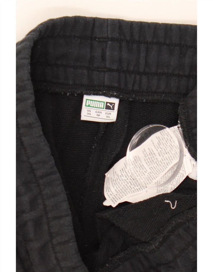 Pantaloni de trening PUMA pentru femei Joggeri UK 6 XS Bumbac negru color bloc