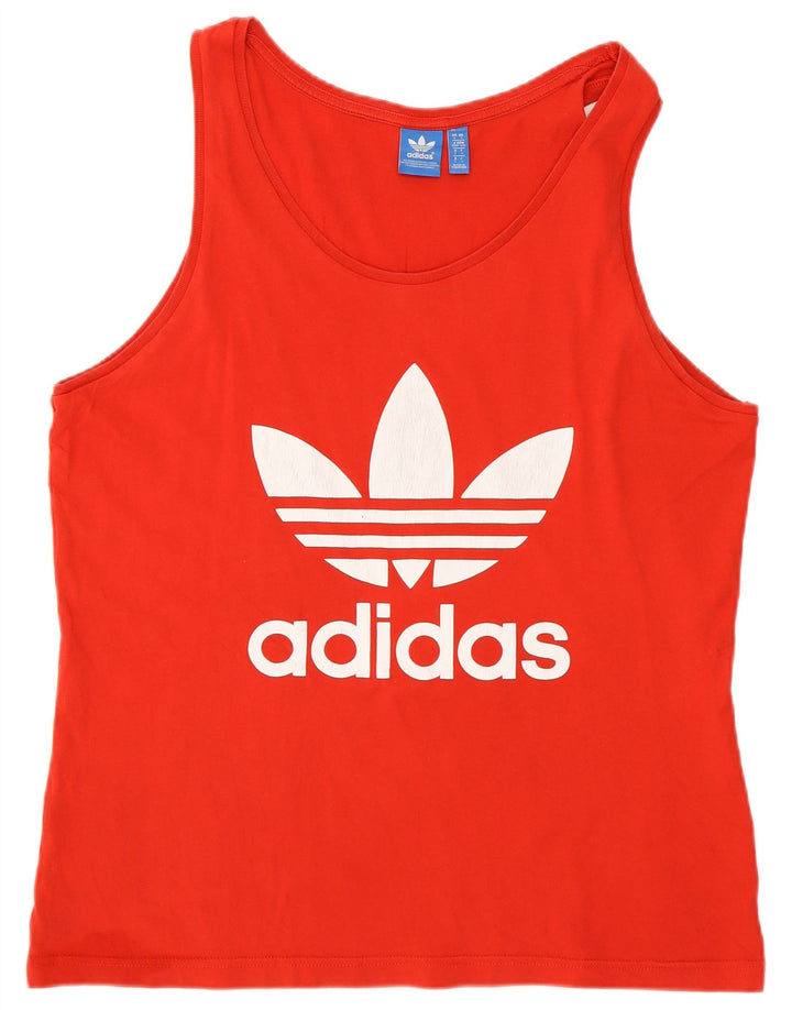 Vesta grafică pentru bărbați Adidas, mare, roșu, bumbac