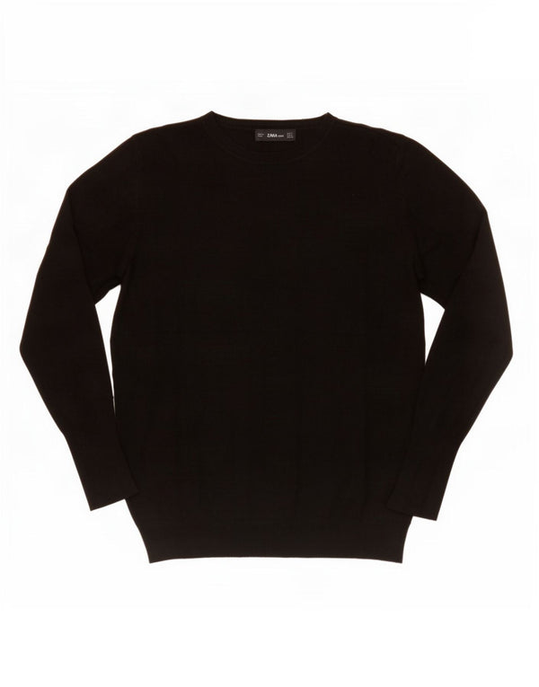 Pulover pentru damă Zara cu gât turnat, negru mediu, UK 12