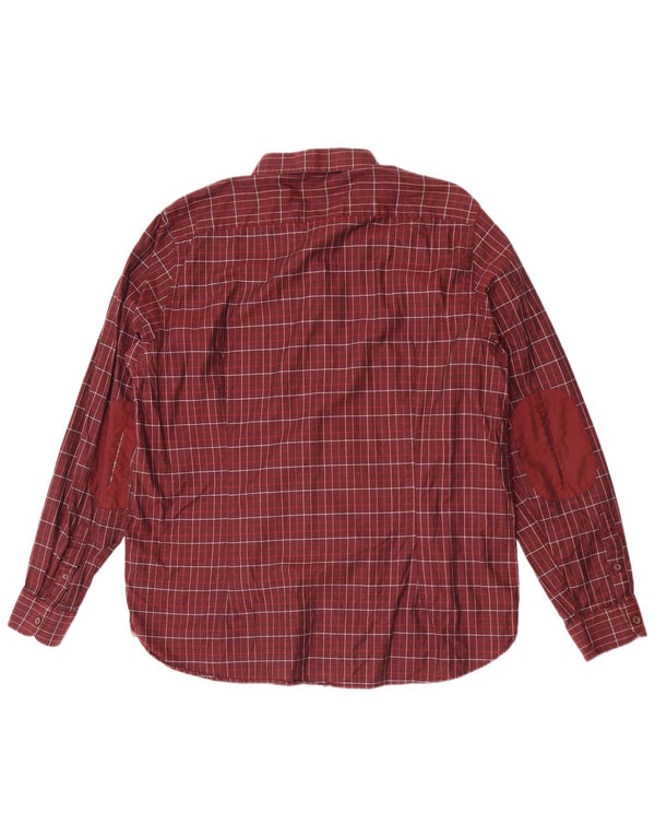 Cămașă Bărbați Ted Baker Mărimea 7 3XL Bumbac Maroon Check