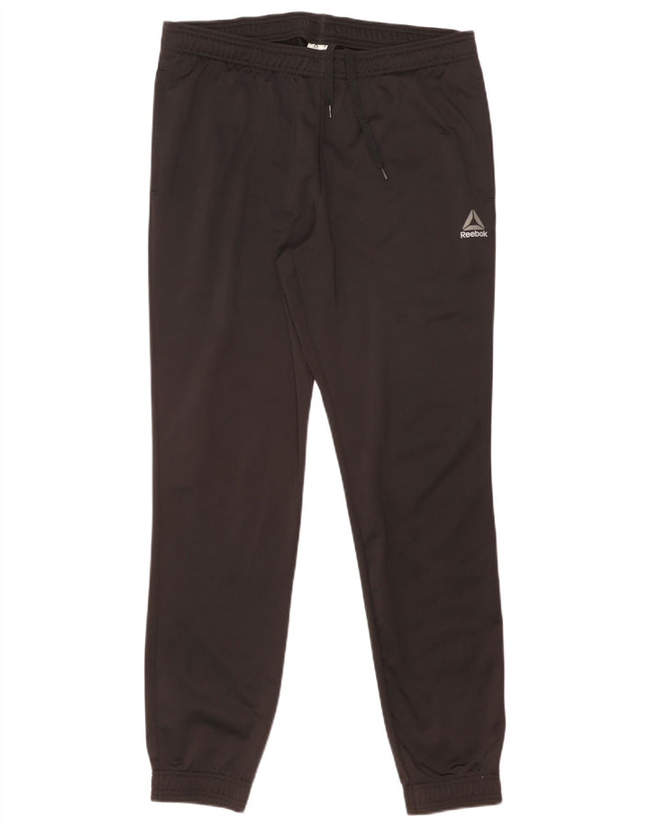 Pantaloni de trening pentru bărbați Reebok Joggeri mari, negru, poliester