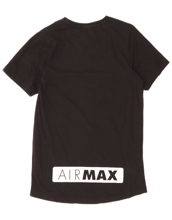 Tricou pentru bărbați Nike Air Max Graphic Top Medium Negru Bumbac