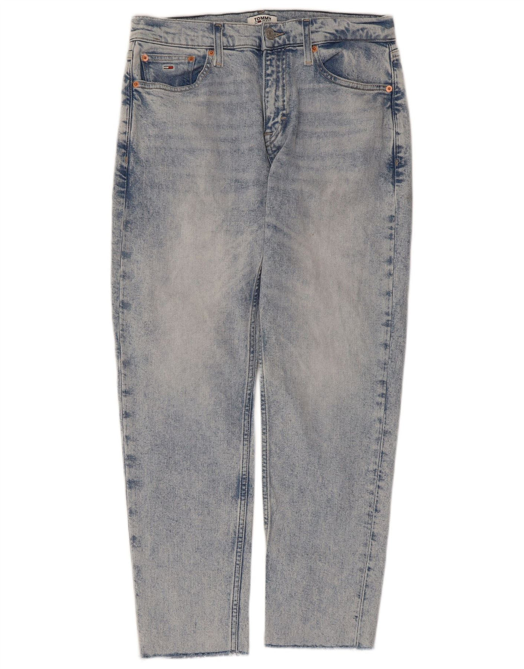 TOMMY HILFIGER Blugi drepti pentru femei W28 L26 Bumbac albastru