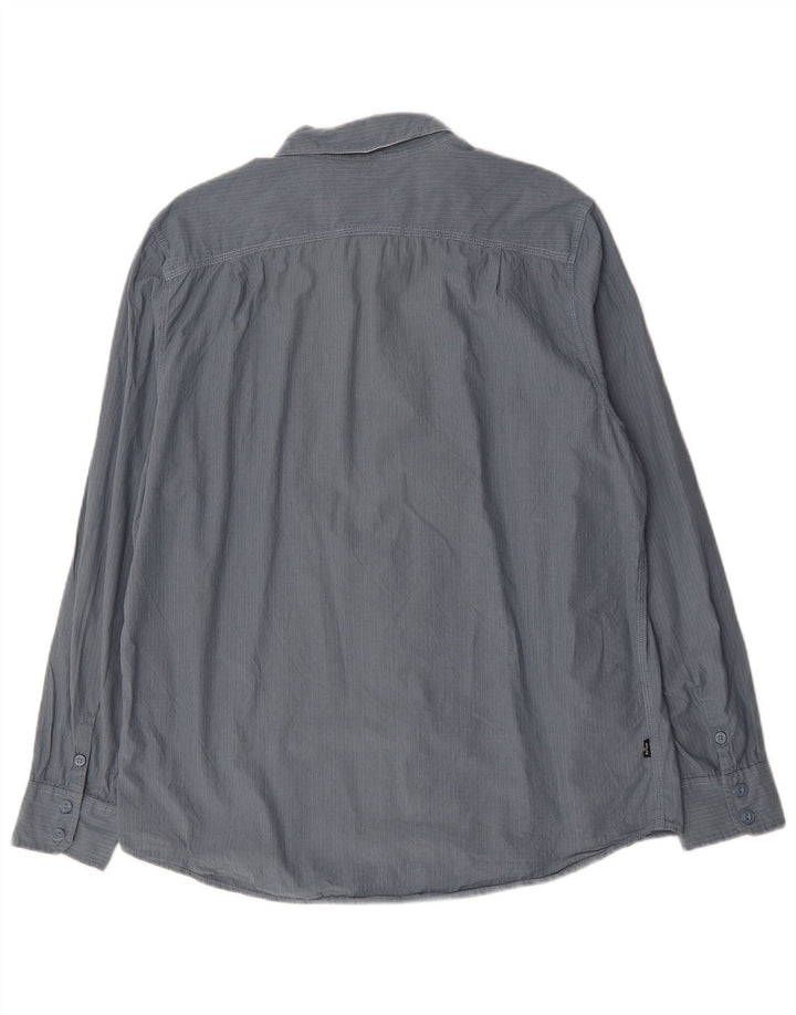 Cămașă pentru bărbați Levi's XL, bumbac cu dungi gri
