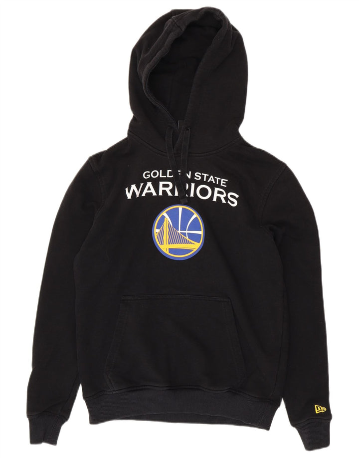 Pulover cu glugă cu grafic Golden State Warriors pentru bărbați NEW ERA, mic, negru