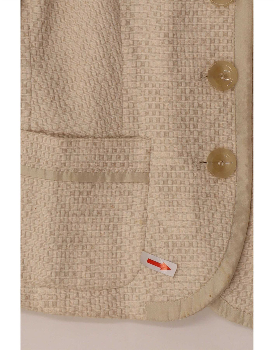 Blazer pentru femei Max & Co. Jachetă cu 3 nasturi UK 6 XS bumbac bej