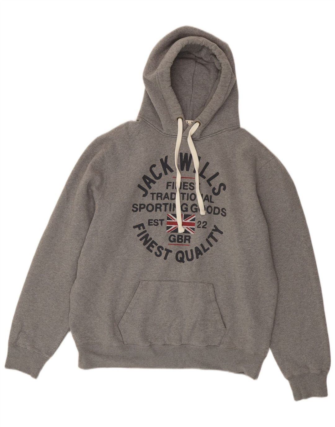 Pulover Jack Wills pentru bărbați, cu glugă, 2XL, bumbac gri