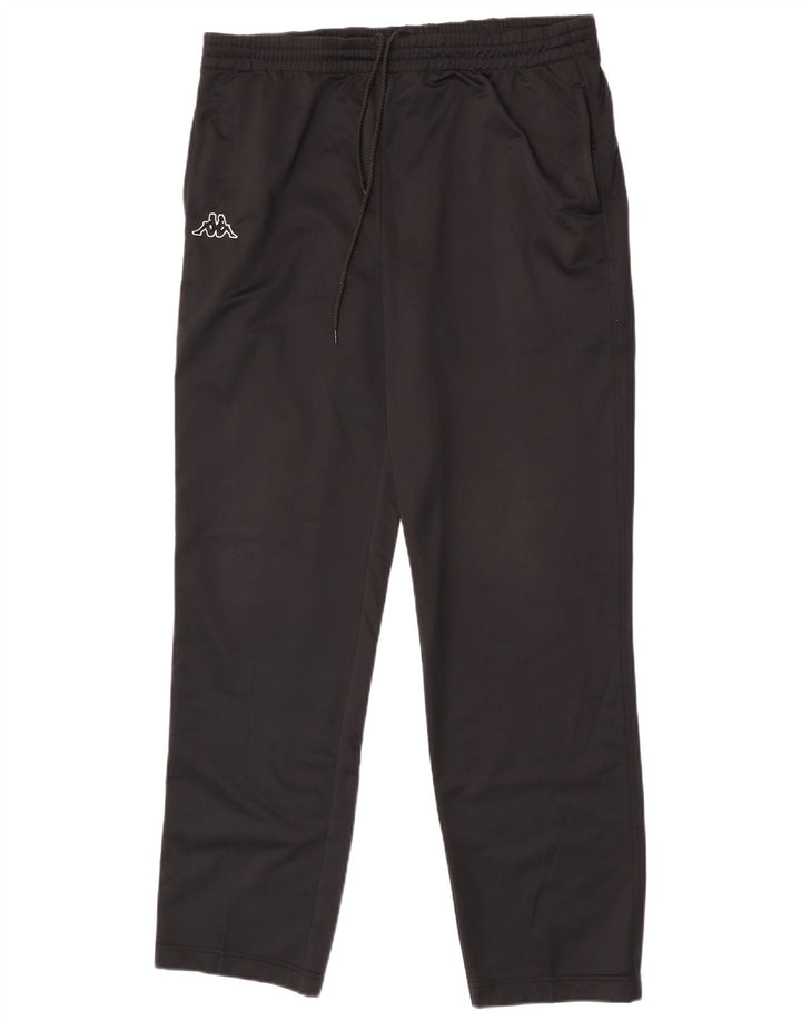 Pantaloni de trening pentru bărbați Kappa, poliester mediu negru
