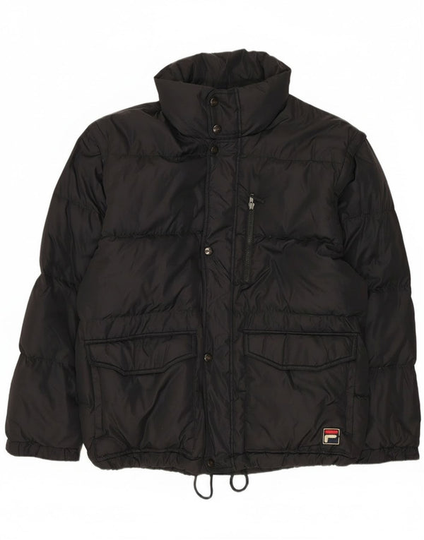 Fila Mens Padded Jacket IT 52 XL Black Polyamide