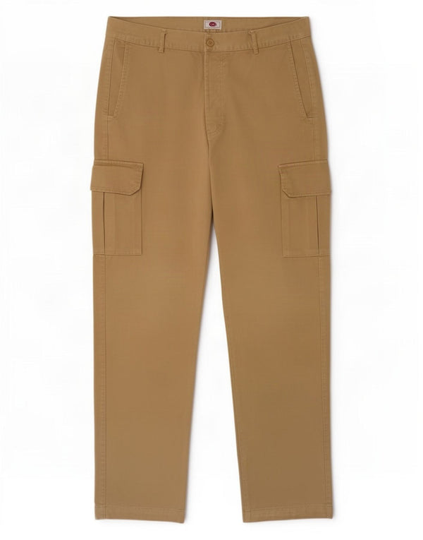 Pantaloni cargo drepți vintage pentru bărbați IT 54 2XL W36 L35 Kaki Bumbac