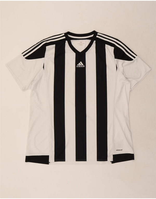 Tricou Adidas Climacool pentru bărbați Top 2XL, alb, poliester color bloc