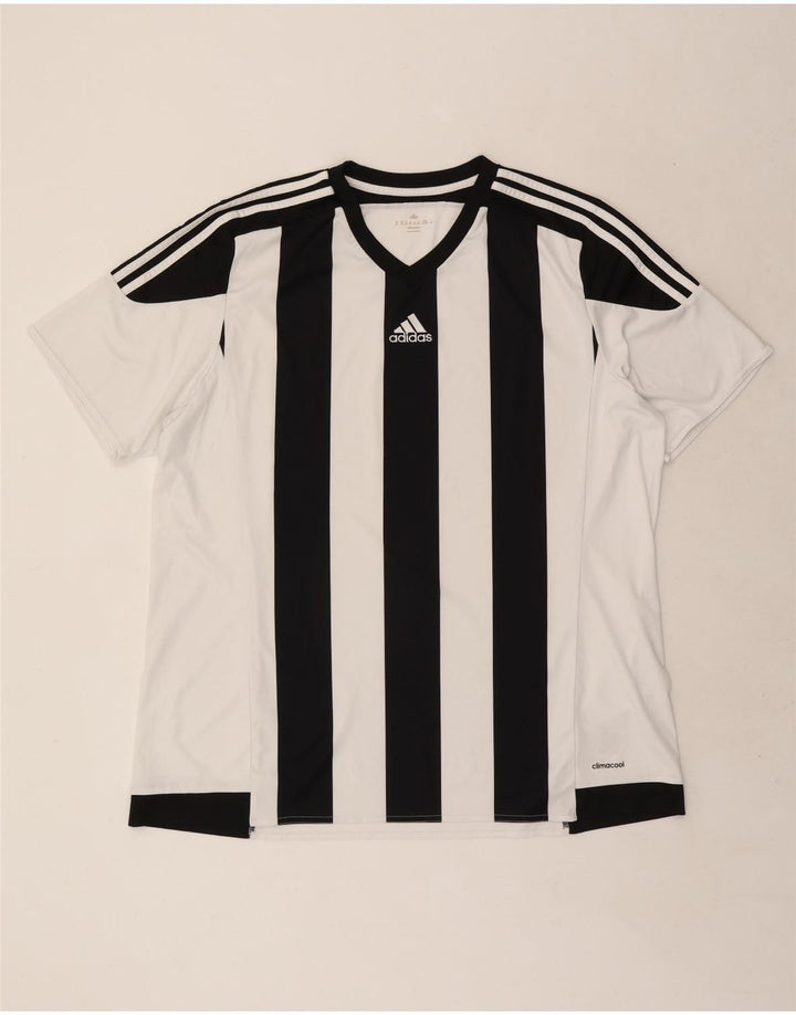 Tricou Adidas Climacool pentru bărbați Top 2XL, alb, poliester color bloc