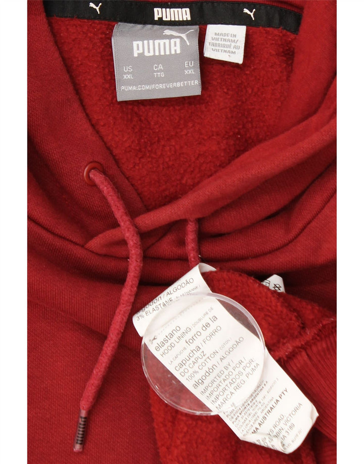 Pulover PUMA pentru bărbați, bumbac roșu 2XL