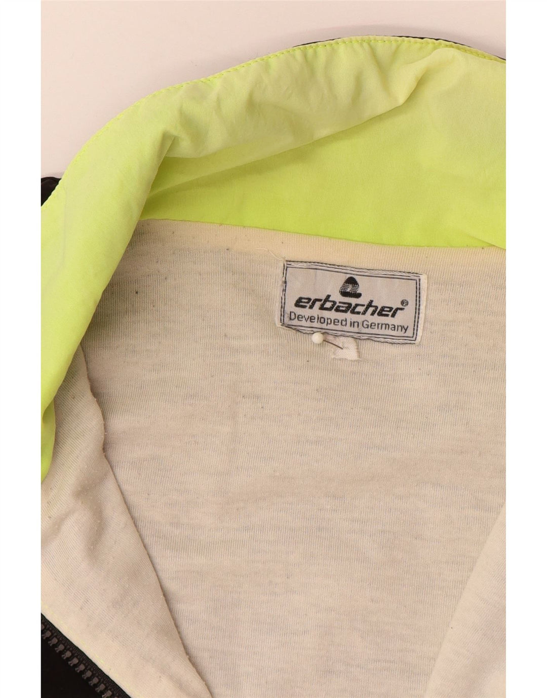 ERBACHER Jachetă de ploaie grafică pentru bărbați UK 40, mare, neagră, poliamidă color bloc