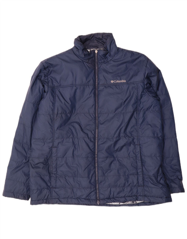 Jachetă căptușită Columbia pentru bărbați înaltă UK 44 2XL poliester bleumarin